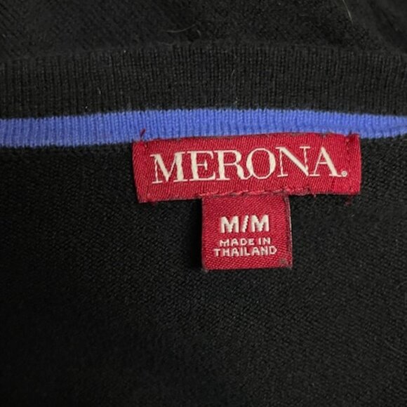 Merona black lightweight cotton-blend cardigan. - Picture 5 of 6